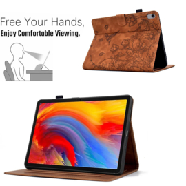 Bescherm-Etui Hoes Map voor Samsung Galaxy Tab S11 - 11"- Kolibrie - Bruin