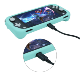 TPU Silicone Bescherm Hoes Grip voor Nintendo Switch Lite - Grijs