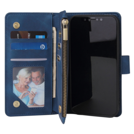 BookCover Wallet Etui voor iPhone 12 - 12 Pro   Blauw