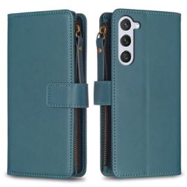 9 Pas - BookCover Wallet Etui voor Samsung Galaxy S23    Groen