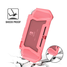 Full Body / Grip Bescherm-Skin Hoes Cover voor Nintendo Switch Lite -  Zwart