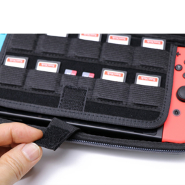 Luxe Aerocase Hoes Etui voor Nintendo Switch  - Switch OLED  Grijs Stof