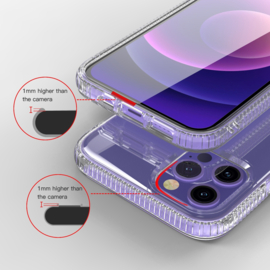 Flex-Cover TPU Bescherm-Hoes Skin voor iPhone 13 - iPhone 14   Transparant