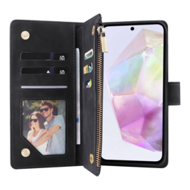 Boek-Cover Portemonnee Etui Hoes voor Samsung Galaxy A16  - A17 - A26     Zwart