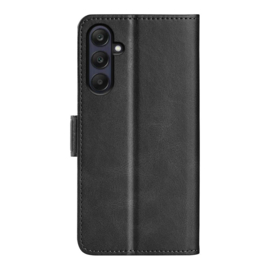 Luxe BoekCover Etui Hoes  voor Samsung Galaxy A16 - A26  - Zwart