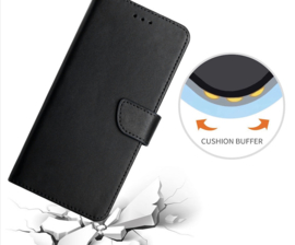 Lederen BoekCover Etui Hoes voor Samsung Galaxy A16  -  A17 - A26   -  Zwart