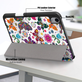 Bescherm-Cover Hoes Map voor iPad Mini 6  - Vlinders