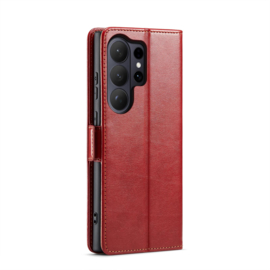 Luxe BoekCover Etui Hoes  voor Samsung Galaxy S26 ULTRA  -  Rood