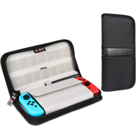 Luxe Opberg Hoes Etui voor Nintendo Switch     Zwart