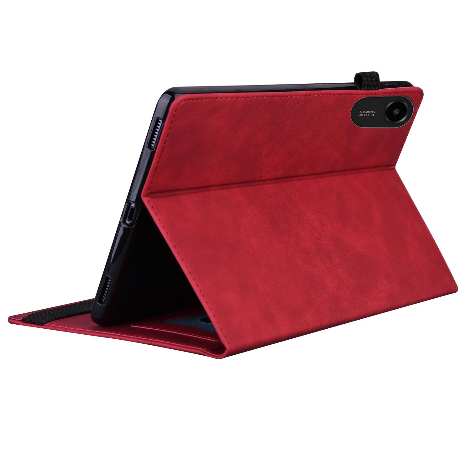Luxe Bescherm-Etui Hoes Map voor Xiaomi Redmi Pad 2 - 11"  -   Rood