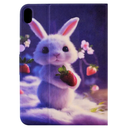 Cute Bunny - Bescherm-Etui Map voor Apple iPad 10 - A16 - 10.9 - 2022 - 2025