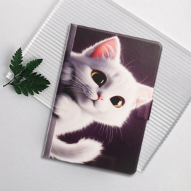 Luxe Bescherm-Etui Hoes Map voor Samsung Galaxy Tab  A9 Plus - A11 Plus - 11"  -   "Lieve Kitten"