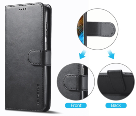 Luxe BoekCover Hoes Etui voor Samsung Galaxy S24 - S25  -  Zwart