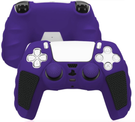 Grip Silicone Hoes / Skin voor Playstation 5 PS5 DualSense Controller  -  Paars  -   V3