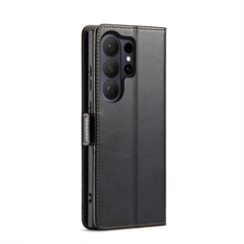 Luxe BoekCover Etui Hoes  voor Samsung Galaxy S26 ULTRA  -  Zwart