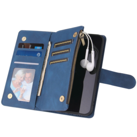 BookCover Wallet Etui voor iPhone 12 - 12 Pro   Blauw