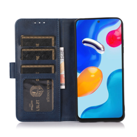 Luxe Boek-Etui Hoes  voor Samsung Galaxy A34    Blauw