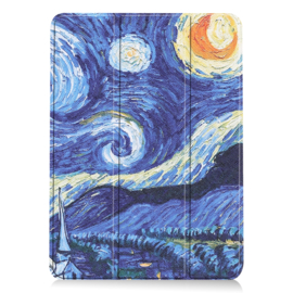 Slim Smart Cover Hoes Map voor iPad Air - 10.9 -  Sterrennacht - Van Gogh. A2316