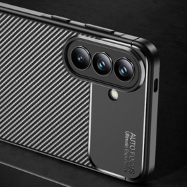 Samsung Galaxy A57  - Carbon TPU Bescherm-Hoes Skin - Zwart