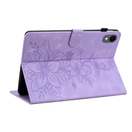 Bescherm-Etui Hoes Map voor Samsung Galaxy Tab S11 - 11"- Lelie - Paars