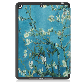 TPU Bescherm-Cover Hoes Map voor iPad 10.2  - Van Gogh Amandelbloesem.  A2197 - A2198