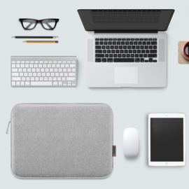 Sleeve Pouch Hoes  voor 15"- 16"   Laptop - Macbook Pro   Grijs