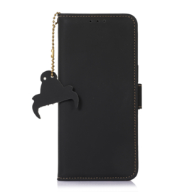Lederen BoekCover Etui Hoes voor Samsung Galaxy A36  -  A56   -  Zwart