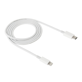 100cm  USB-C naar Lightning Oplader en Data USB Kabel voor iPhone Serie   Wit