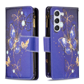 BookCover Portemonnee  Etui voor Samsung Galaxy S24      -   Vlinders. Blauw