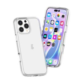Transparant Hard-Cover Bescherm-Hoes + Screenprotector voor iPhone 16 PRO MAX
