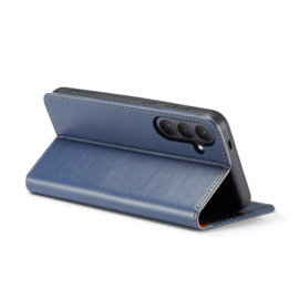 Luxe BoekCover Etui Hoes  voor Samsung Galaxy S26   -  Blauw