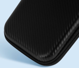 Aero-case Etui Hoes Cover voor Nintendo Switch 2  -   Zwart Carbon