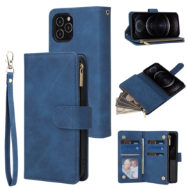 BookCover Wallet Etui voor iPhone 12 - 12 Pro   Blauw