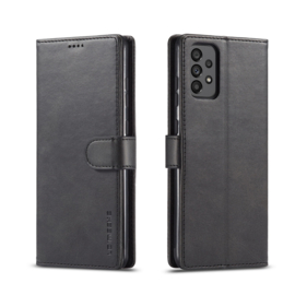 PU BookCover Hoes Etui voor Samsung Galaxy A73    Zwart