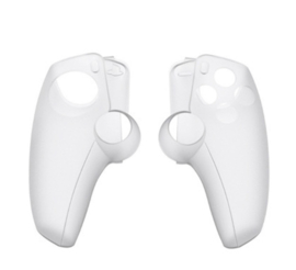 Silicone Hoes / Skin Set voor Playstation 5 Portal Remote Player   -  Wit