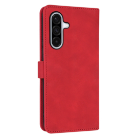 Luxe BoekCover Hoes Etui voor Samsung Galaxy A36 - A56  -  Rood
