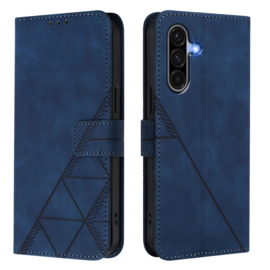 Hoes - Etui - Tas voor Samsung Galaxy A36 - A56  - Met Schouder - Draagkoord -  Blauw