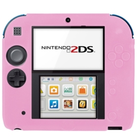 Silicone Bescherm Hoes voor Nintendo 2DS   Roze