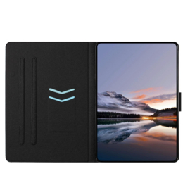 Luxe Bescherm-Etui Hoes Map voor Samsung Galaxy Tab S9 FE  -  S10 FE  -  S10 Lite "  -   "Kat - Rainbow"