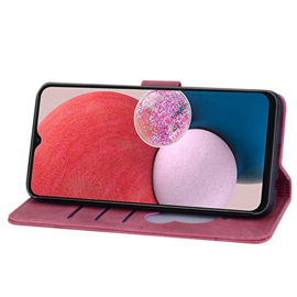 BookCover Hoes Etui voor Samsung Galaxy A16  -  A26  Rood - Bloemen Kat - Reliëf