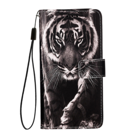 BookCover Hoes Etui Map voor Apple iPhone 16e    -  Tijger