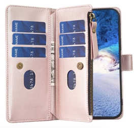 9 Pas - BookCover Wallet Etui voor Samsung Galaxy S23    Roze