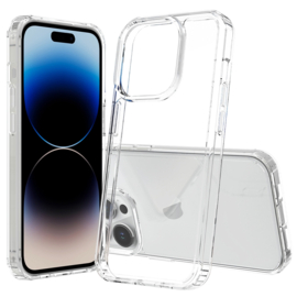 TPU-Crystal Bescherm-Hoes Cover Skin voor iPhone 15 Pro   Transparant