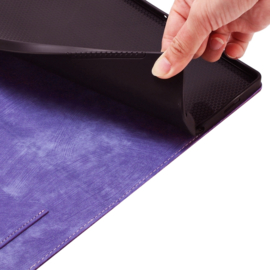 Bescherm-Etui Hoes Map voor Samsung Galaxy Tab S9 Plus - S9 FE Plus - S10 PLUS - 12.4 - Kat Vlinder -  Paars