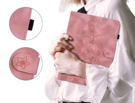Bescherm-Etui Hoes Map Cover voor  Apple iPad 10 - A16 - 10.9 - 2022 - 2025 - Lelie - Roze