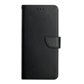Lederen BoekCover Hoes Etui voor Samsung Galaxy S24 - S25  -  Zwart