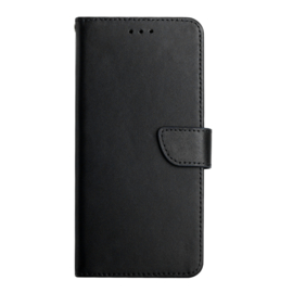 Leren Bescherm-Etui Hoes voor iPhone 13 Pro Max - 14 Pro Max   -  Zwart