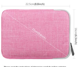 Bescherm-Opberg Hoes Etui Pouch Sleeve voor iPad Mini. Roze