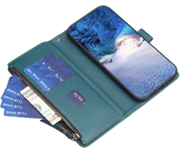 9 Pas - BookCover Wallet Etui voor Samsung Galaxy S23    Groen