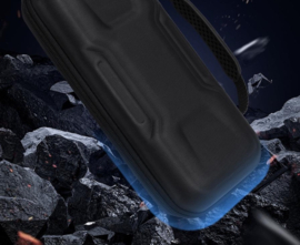 Luxe Aero-case Etui Hoes Cover voor Nintendo Switch 2  -   Zwart